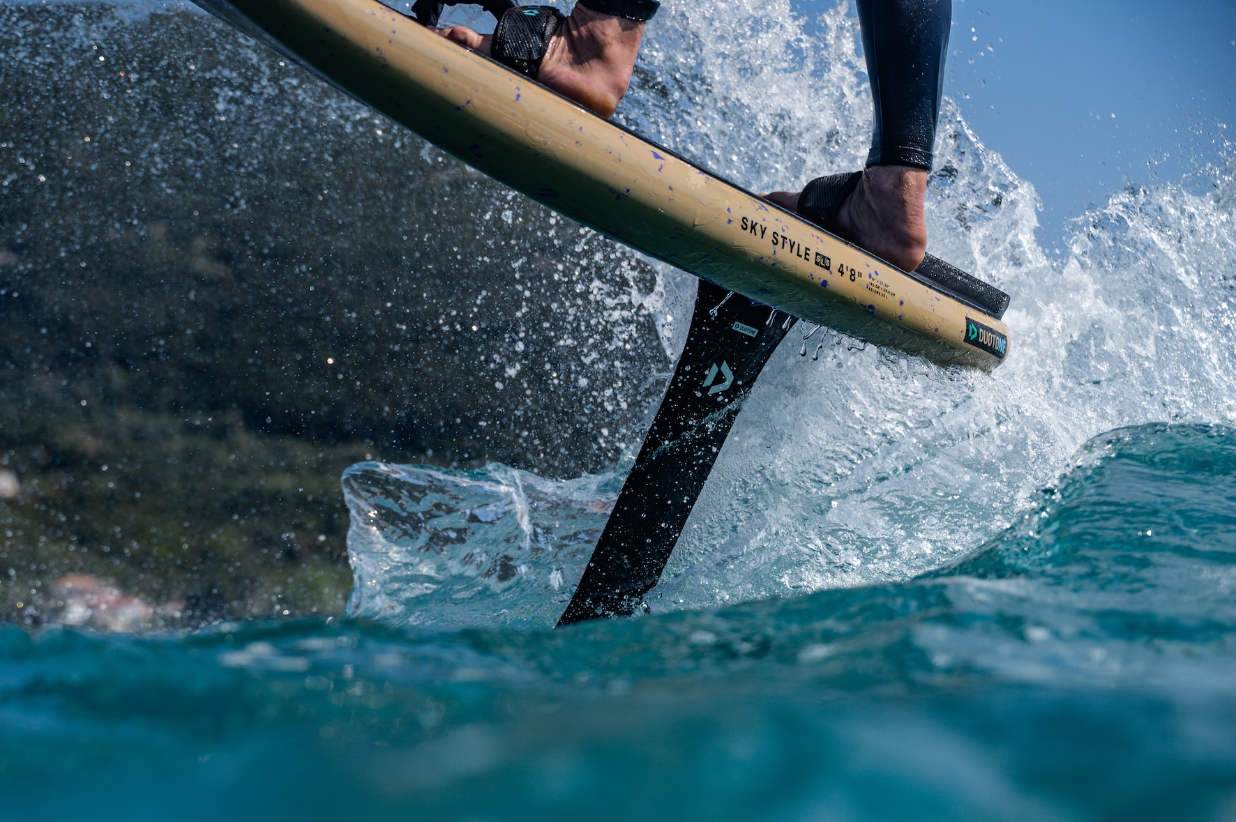 Duotone wing-foil board from the Vass Beach House shop & rental fleet