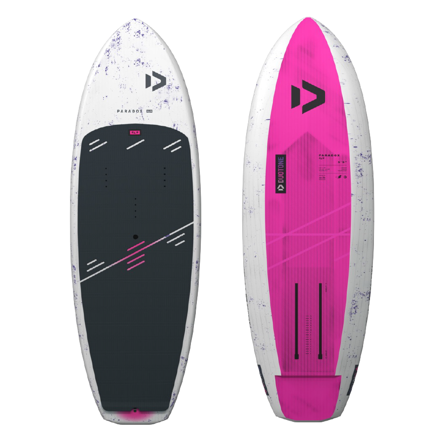 duotone-wing-foil-board-paradox-sls-grey-pink Duotone Wing-foil board Paradox SLS grey pink available at the Vass Beach House Wing-foil Shop in Vassiliki