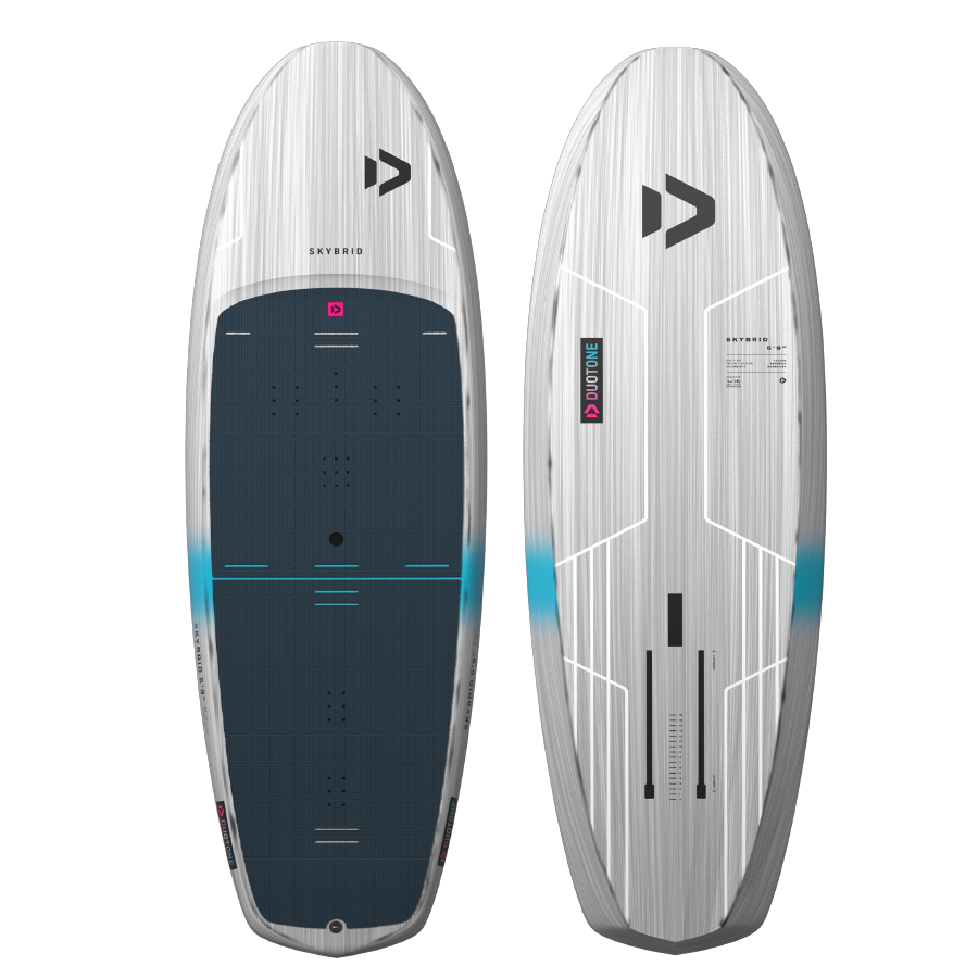 duotone-wing-foil-board-skybrid-white Duotone Wing-foil board Skybrid white available at the Vass Beach House Wing-foil Shop in Vassiliki