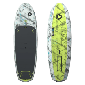 Duotone Wing-foil board Skybrid DLAB grey-lime available to buy at the Vass Beach House Wing-foil Shop in Vassiliki